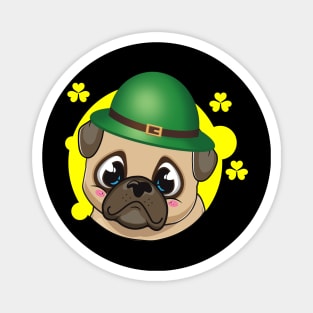 pug lovers Gift st patricks day Magnet